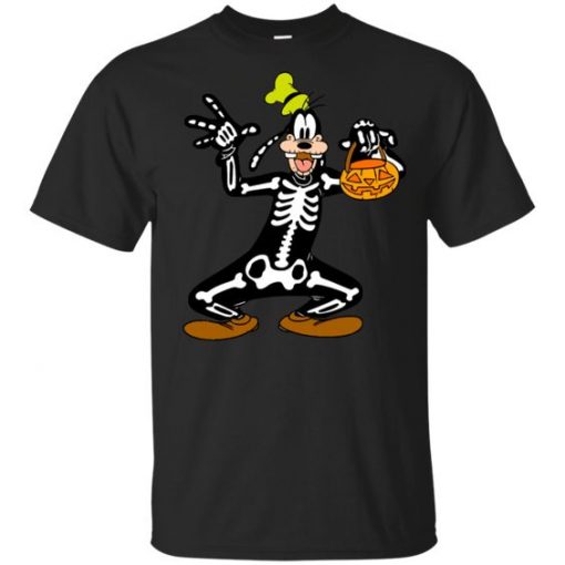 Goofy Skeleton Halloween T-Shirt ZK01