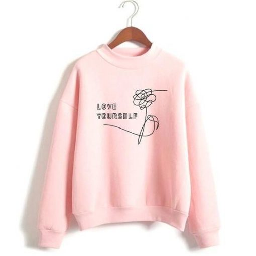 Love Yourself Flower Sweatshirt ZK01