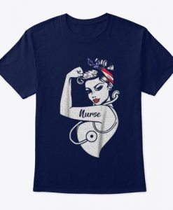Nurse American Navy T-Shirt ZK01