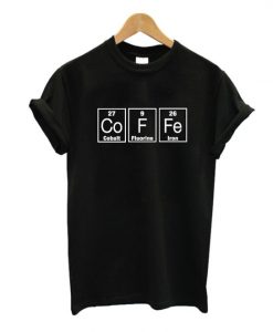 Periodic Table Barista Coffee T-Shirt ZK01