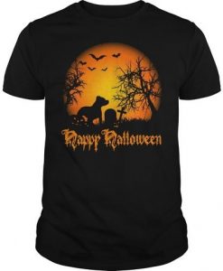 Pitbull Dog Halloween T-Shirt ZK01