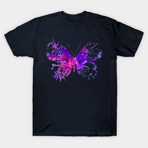 Purple Butterfly Classic T-Shirt ZK01