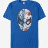Spider-Man American Flag Mask T-Shirt KH01