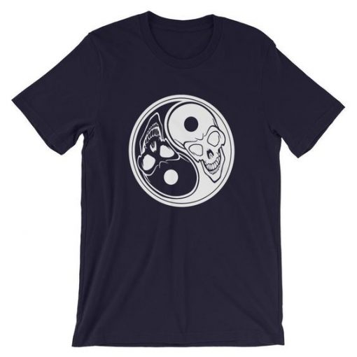 Ying Yang Skull T-Shirt ZK01