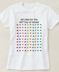 100 Like Days Of School T-Shirt SR01