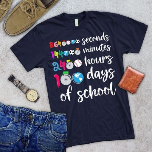 100 days of School T-Shirt SR01