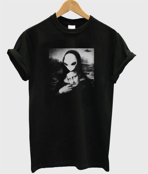 Alien Mona Lisa T shirt DV01