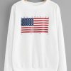 American Flag Print Sweatshirt SR01