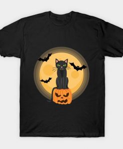 Cats Pumpkin Gifts T-shirt ZK01