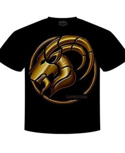 Gold Zodiac Capricorn T-shirt ZK01