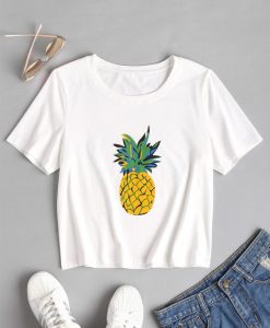 Pineapple Graphic Tee T-Shirt SR01