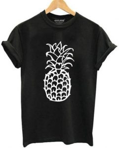 Pineapple black T-shirt SR01