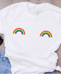 Rainbow Boobs T-Shirt AD01