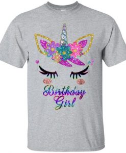 Rainbow Unicorn Birthday T-Shirt EL01