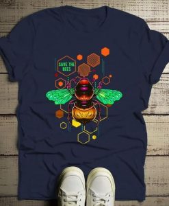 Save The Bee Graphic T-Shirt ZK01