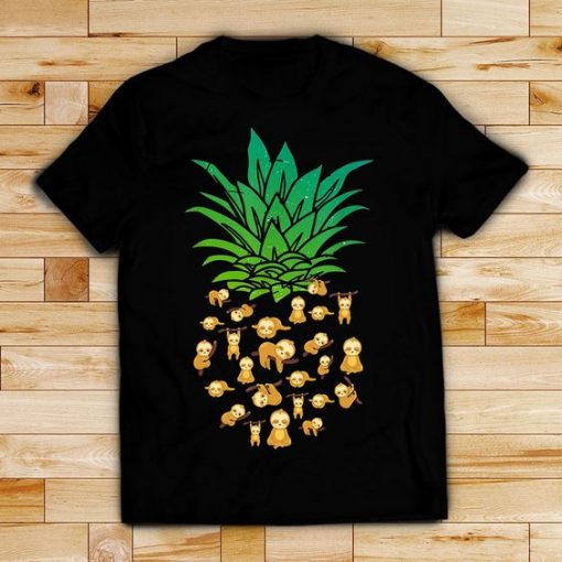 Sloth pineapple T shirt SR01