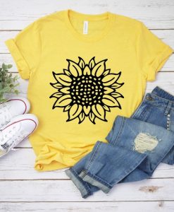 Sunflower Yellow Tee Shirt ZK01