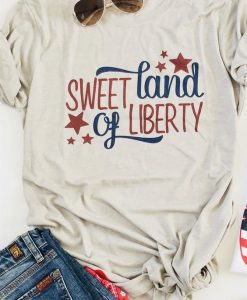 Sweet Land Of Liberty T-shirt ZK01