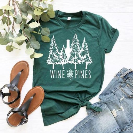 Wine and Pines T Shirt SR01