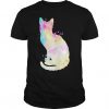 Cat Watercolor Splash T-shirt ZK01