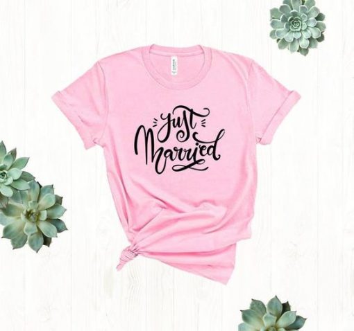 Just Married T Shirt SR01