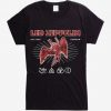 Led Zeppelin Red Icarus Logo Girls T-Shirt DV01