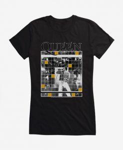 Queen Freddie Grid Girls T-Shirt SN01