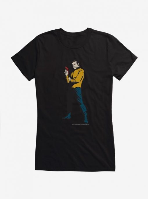 Star Trek Kirk Phaser Girls T-Shirt EC01
