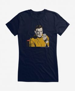 Star Trek Kirk Pop Art Girls T-Shirt EC01