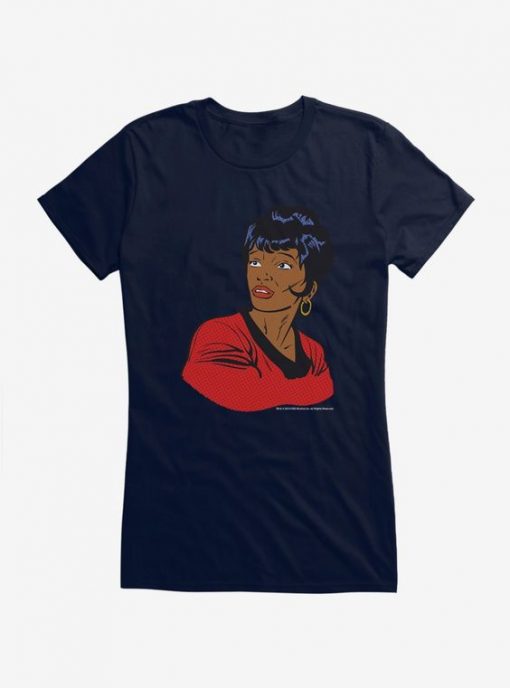 Star Trek Uhura Pop Art Girls T-Shirt EC01
