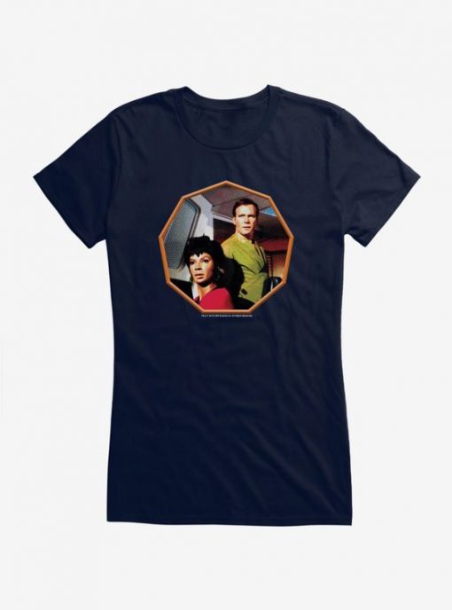 Star Trek Uhura and Kirk Girls T-Shirt EC01