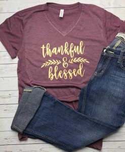 Thankful and Blessed T-shirt AV01
