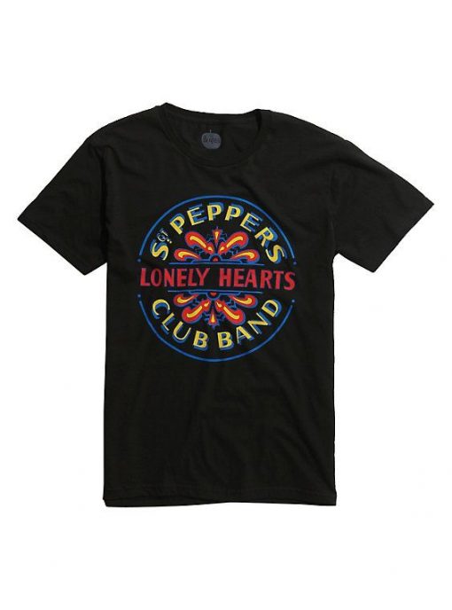 The Beatles Lonely Hearts Club Band Logo T-Shirt DV01