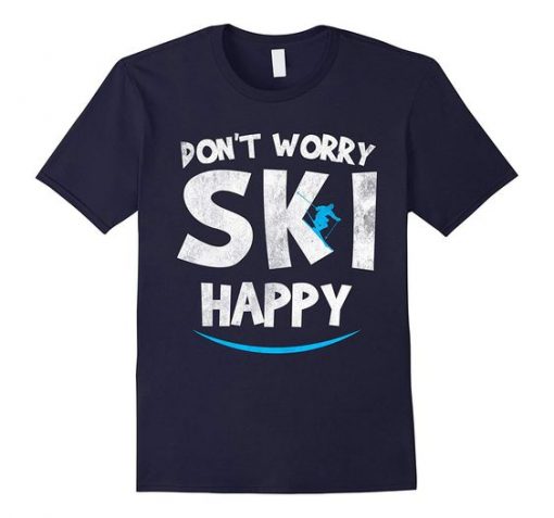 Womens Funny Skiing T-Shirt FR01