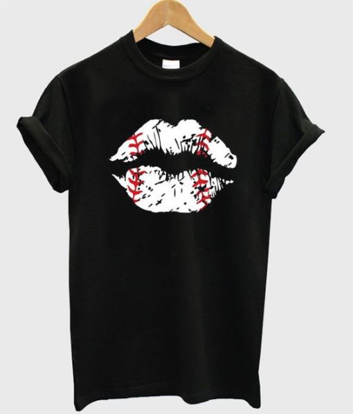 baseball lips T-shirt AV01