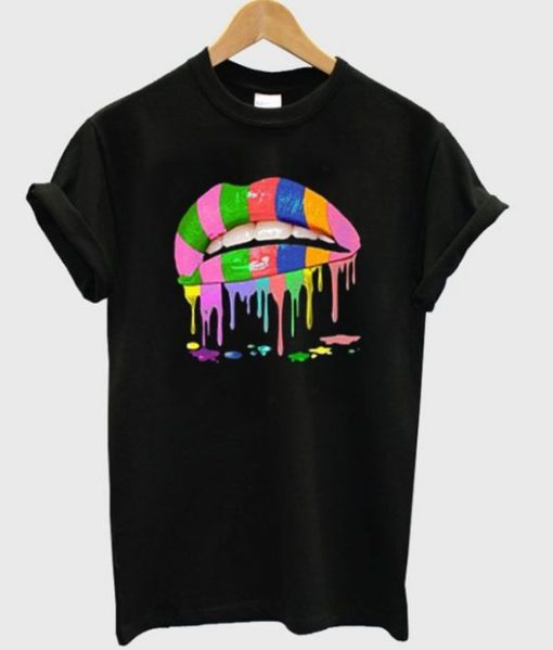 lips rainbow T-shirt AV01