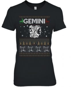 santa gemini christmas T shirt SR01