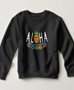 Aloha Pineapple Print Sweatshirt SR01