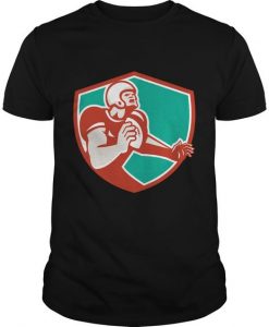 American Football Player Angry Shield T-Shirt EL01