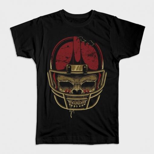 American Football Skull T-Shirt EL01