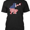 Baseball American Flag T Shirt SR01