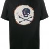 Black organic skull T-shirt ER01
