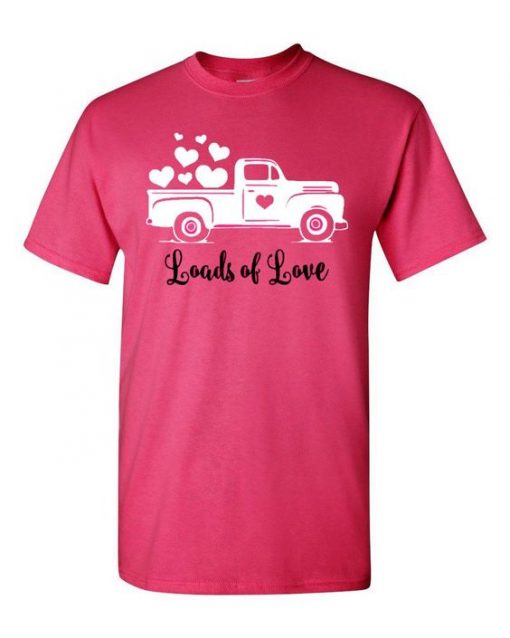 Loads of Love Truck Hot Pink T-shirt ER