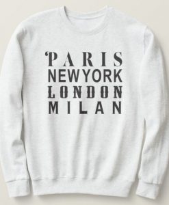 Paris To Milan Sweatshirt AZ30