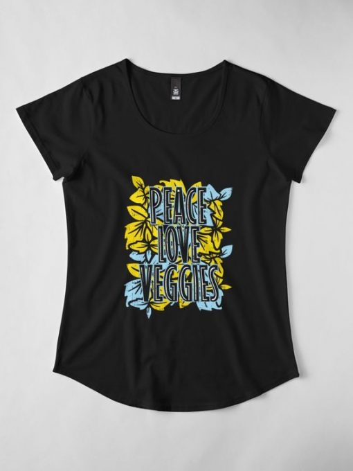 Peace Love Veggies T-Shirt EL01