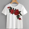 Rose Embroidered T-Shirt VL01