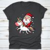 Santa Riding Unicorn T-Shirt EM01
