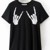 Shein Skull Print Boyfriend T-shirt ER01