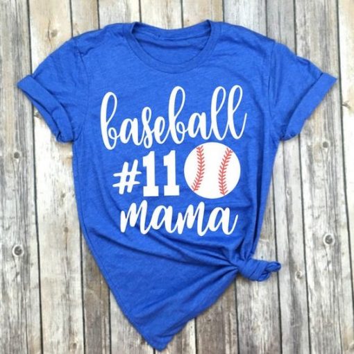 Silhouette Baseball Mom t Shirt SR01