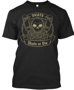 Skate or Die Skull Bones Tee T-shirt FD01
